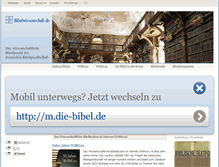 Tablet Screenshot of bibelwissenschaft.de